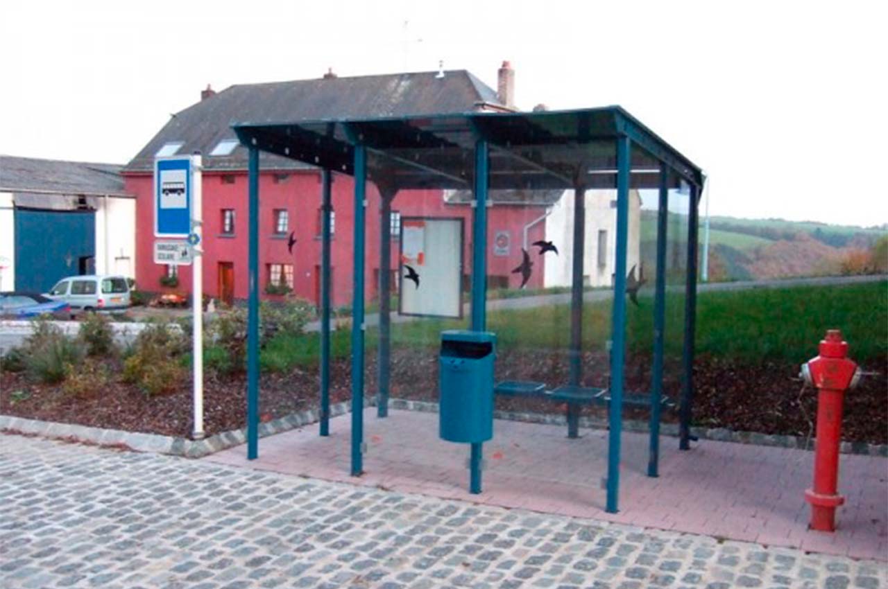 Techniroute abribus bleu